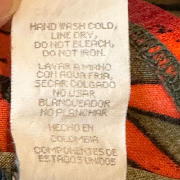 ELISABETH STEWART 1PC Swim Suit Size18-attachable strap-Lined-green w/orange - Picture 5 of 7